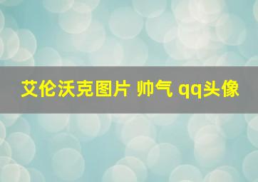 艾伦沃克图片 帅气 qq头像